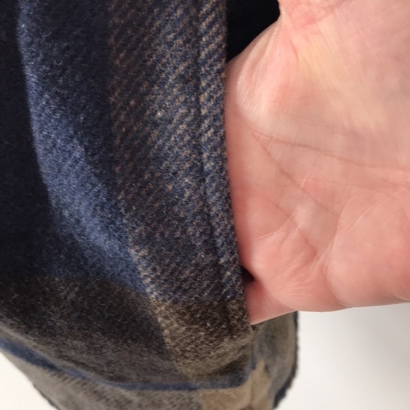 Willow Ridge Plaid Wool Blend Button Down Shacket Size 10 Vintage 1980's - Picture 7 of 11